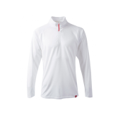 GILL MEN'S UV TEC ZIP NECK LONG SLEEVE TOP WHT