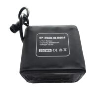 Orca Power 12V 20Ah Lithium-Ion Battery rear label view